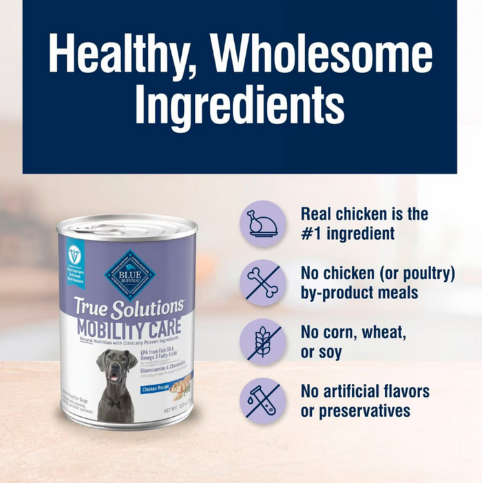Blue Buffalo True Solutions Mobility Support Formula Adult Canned Dog Food