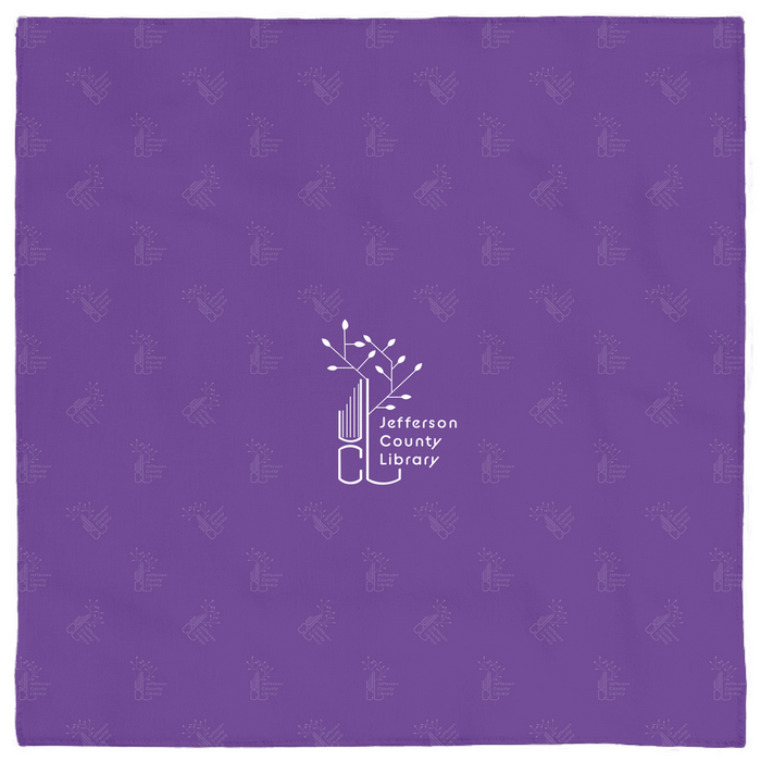 Jefferson County Library Pet Bandanas (Purple)