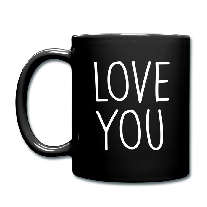 Love You Coffee Mug - black