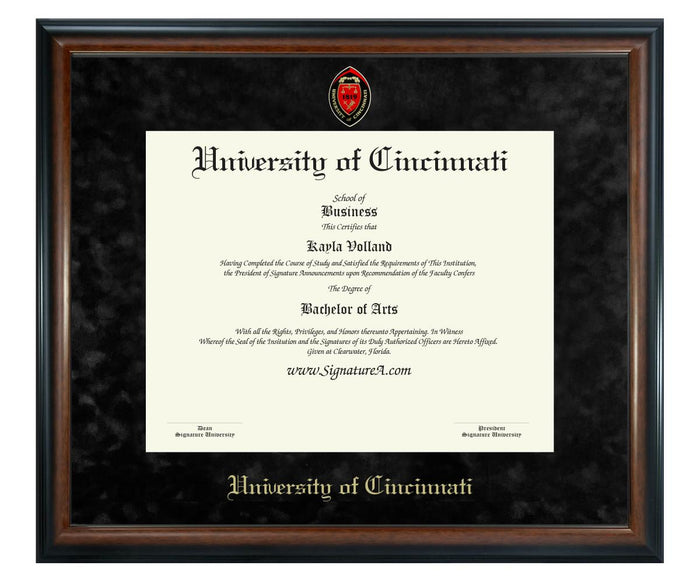 University of Cincinnati Diploma Frame (SN)