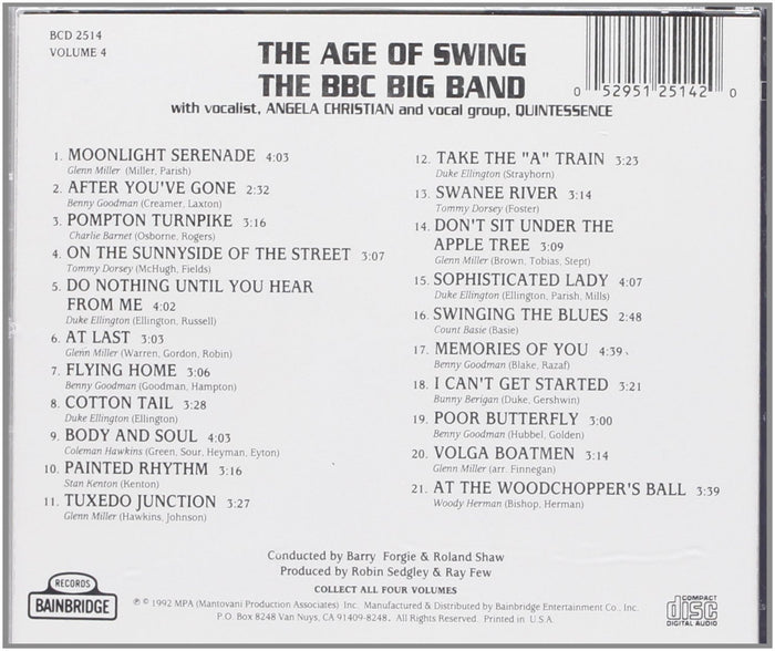 Various Artists - The Age of Swing Volume 4-CDs-Palm Beach Bookery