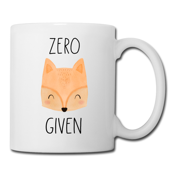 Zero Fox Given Coffee or Tea Mug - white