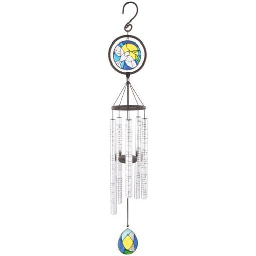 35" Amazing Grace Stained Glass Sonnet Wind Chime