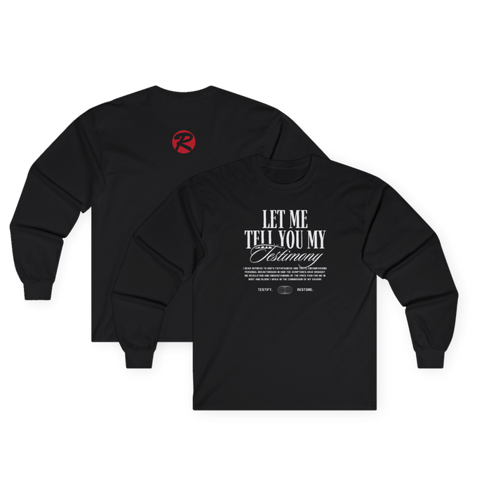 ADULT - Long Sleeve Tee - Testimony