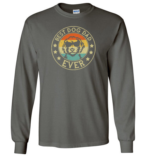 Best Dog Dad Ever Long Sleeve Shirt for Men