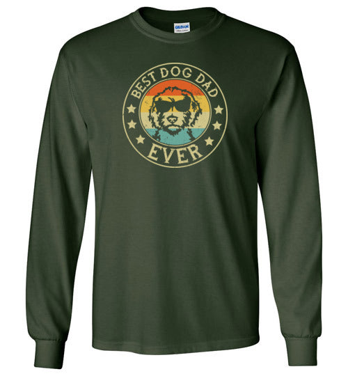 Best Dog Dad Ever Long Sleeve Shirt for Men