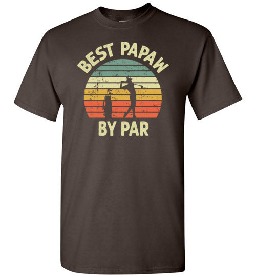 Best Papaw By Par Golf Shirt for Men Grandpa Golfing Tee Gift