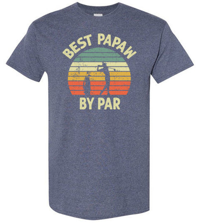 Best Papaw By Par Golf Shirt for Men Grandpa Golfing Tee Gift
