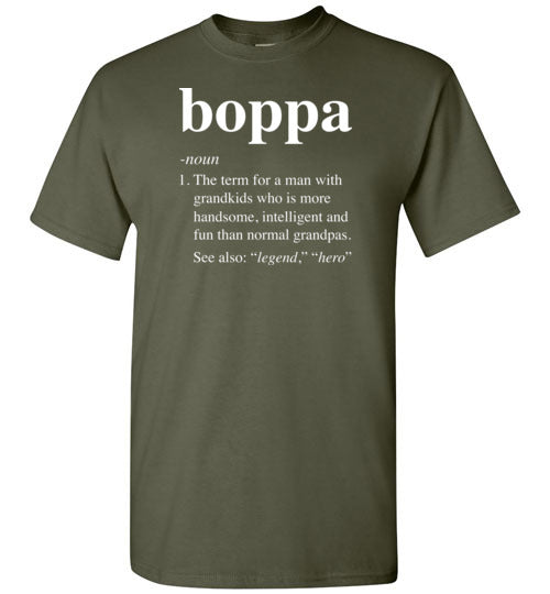 Boppa Definition Shirt for Men Grandpa