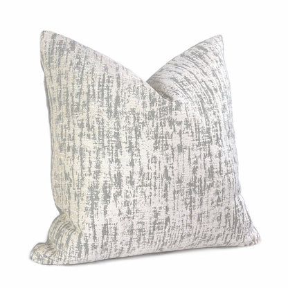 (CLEARANCE) Cameron Gray Cream Chenille Texture Pillow Cover