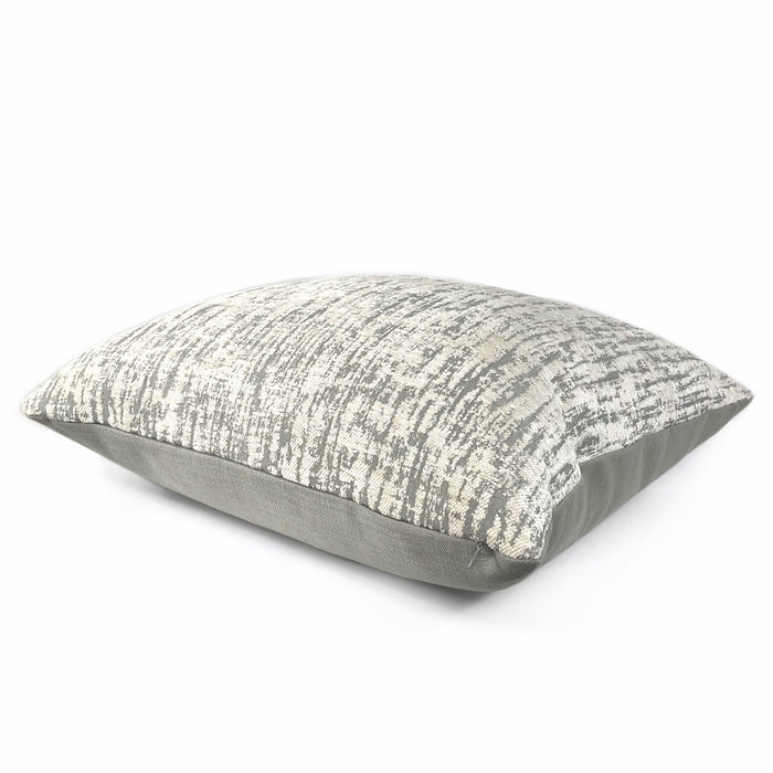 (CLEARANCE) Cameron Gray Cream Chenille Texture Pillow Cover