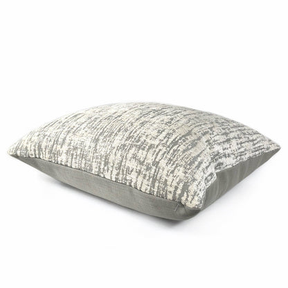 (CLEARANCE) Cameron Gray Cream Chenille Texture Pillow Cover