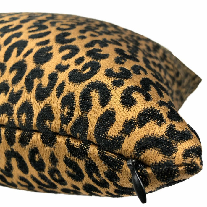 Thandi Coppery Brown Leopard Spot Pillow Cover - Aloriam