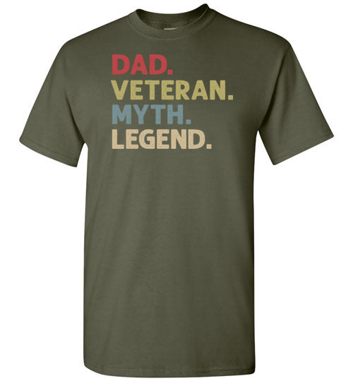 Dad Veteran Myth Legend Shirt for Men
