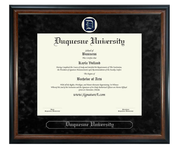 Duquesne University Diploma Frame (SN)