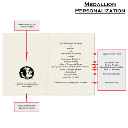 Florida State University Graduation Announcement (Framed Style) Not ready