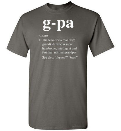 G-Pa Definition Shirt for Men Grandpa
