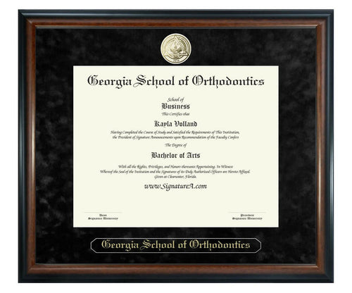 Georgia School of Orthodontics Diploma Frame (SN)