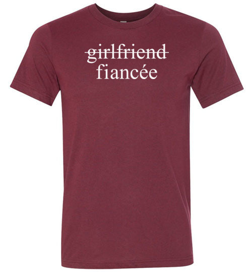 Girlfriend Fiancee Shirt - Engagement Announcement Tshirt for Women