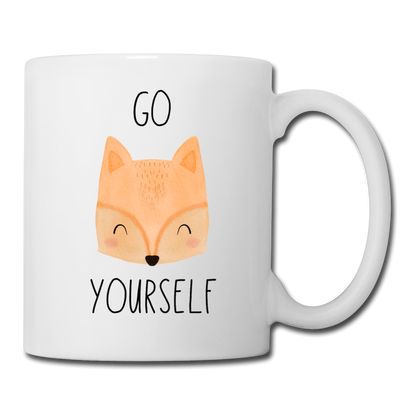 Go Fox Yourself Coffee or Tea Mug - white