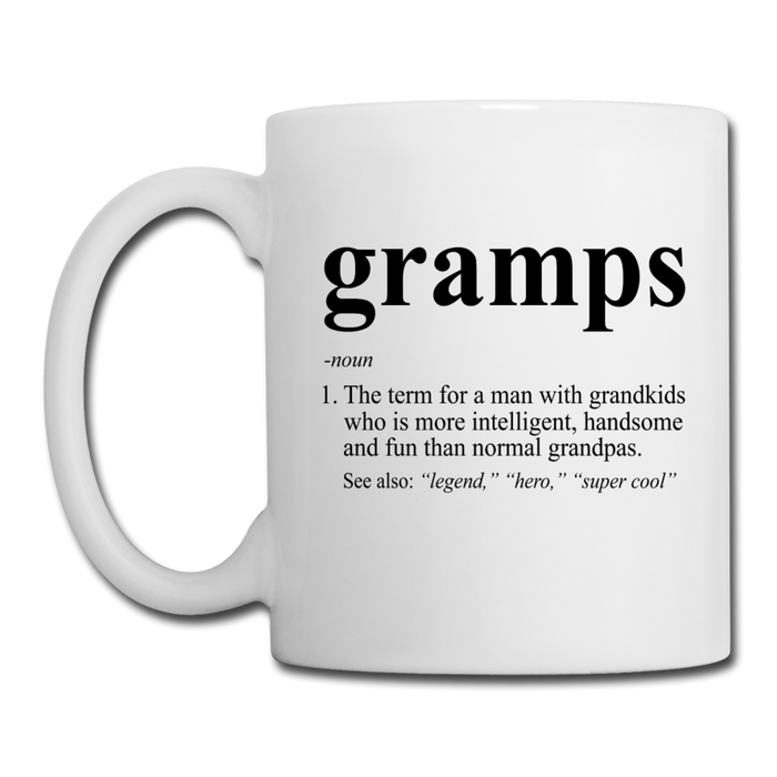 Gramps Definition Coffee or Tea Mug - white