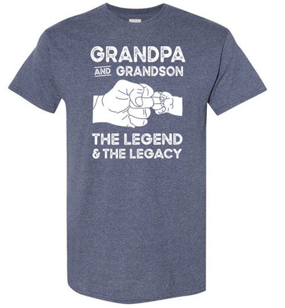 Grandpa and Grandson the Legend and the Legacy Shirt for Men