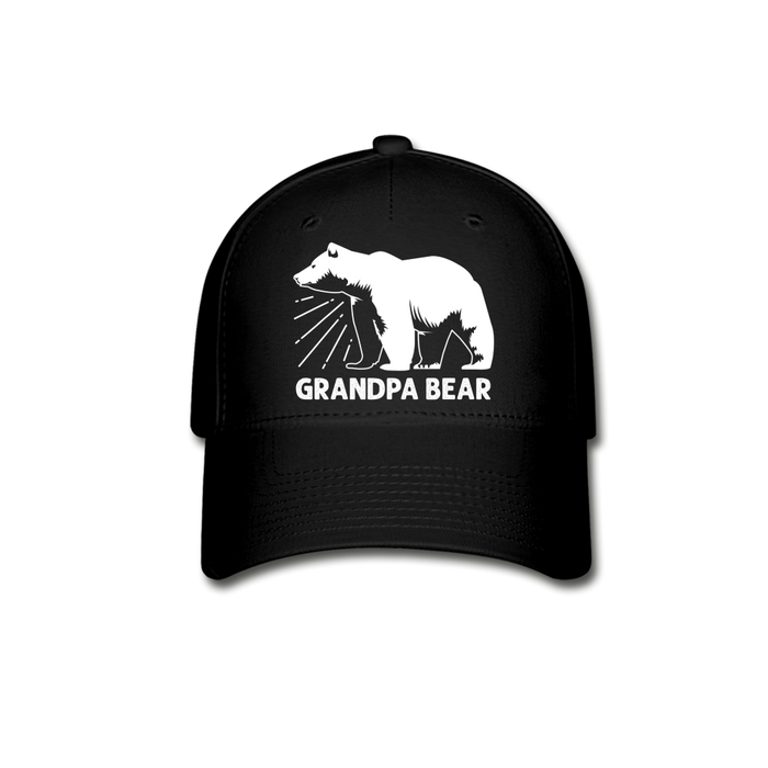 Grandpa Bear Baseball Cap - black