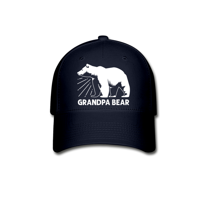Grandpa Bear Baseball Cap - navy