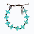 Grounded In Faith Blue Howlite Bracelet
