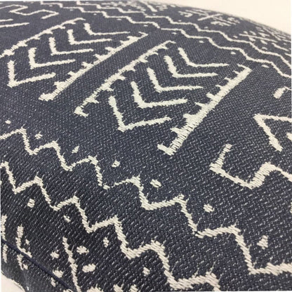 Hombori Mudcloth Inspired Blue African Tribal Pillow Cover - Aloriam
