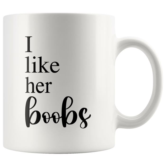 I Like Her Boobs I Like His Butt Matching Mug Set