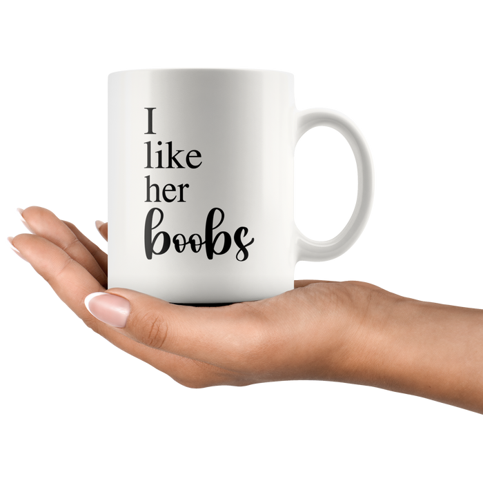 I Like Her Boobs I Like His Butt Matching Mug Set
