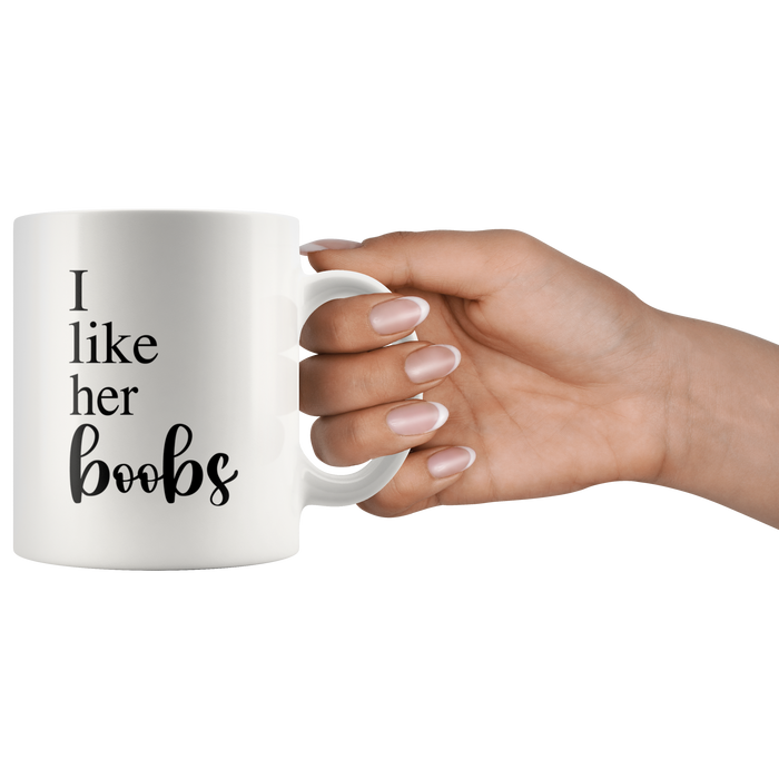 I Like Her Boobs I Like His Butt Matching Mug Set