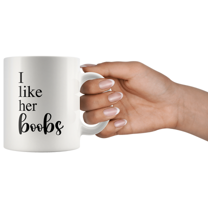 I Like Her Boobs I Like His Butt Matching Mug Set