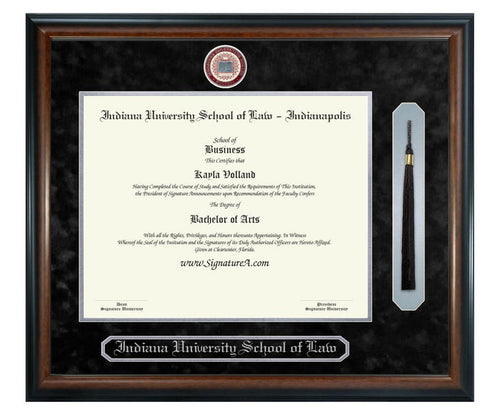 Indiana University School of Law - Indianapolis Diploma Frame (SNT)