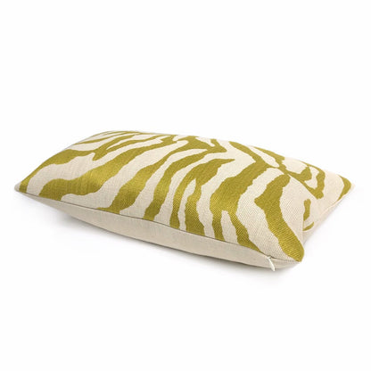 Kravet Citron Cream Tiger Animal Stripe Pillow Cover