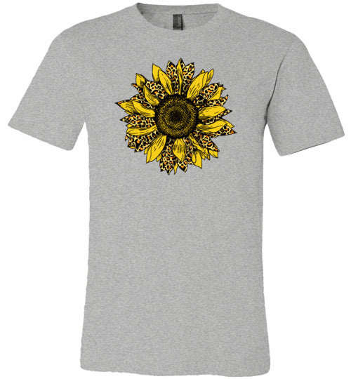 Leopard Print Sunflower Shirt for Women