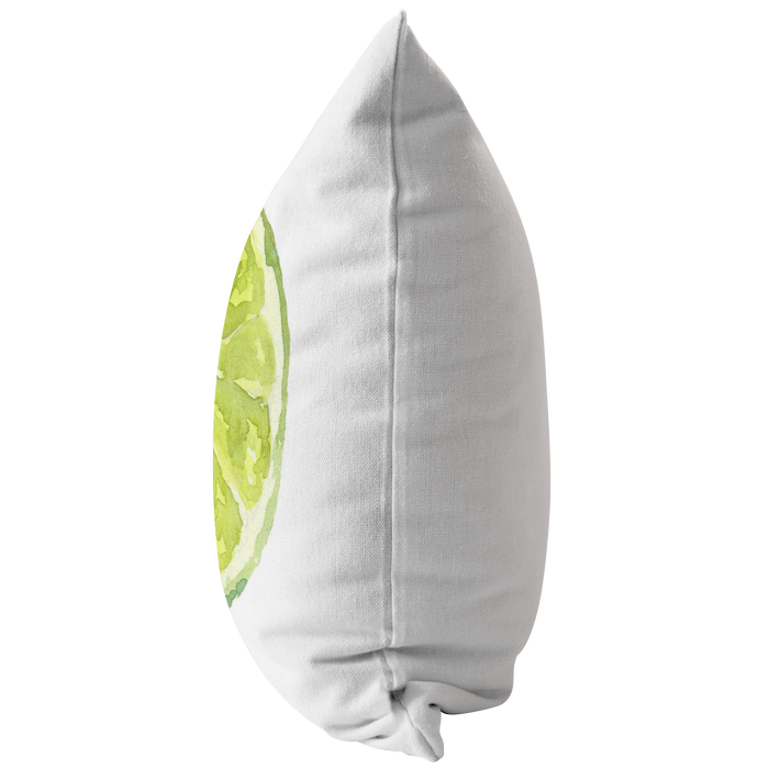 Lime Slice Throw Pillow or Cusion Cover