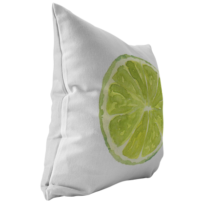 Lime Slice Throw Pillow or Cusion Cover