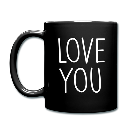 Love You Coffee Mug - black