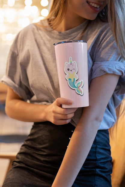 Mermaid Cat  Unicorn Caticorn Unicat Vinyl Decal Sticker