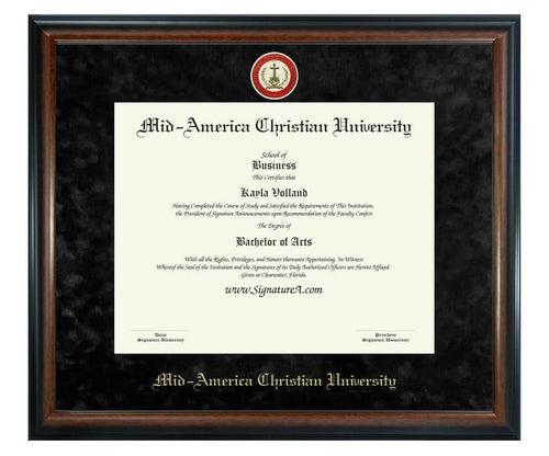 Mid-America Christian University Diploma Frame (SN)