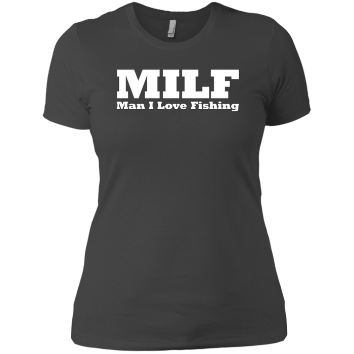 NL3900 Next Level Ladies' Boyfriend T-Shirt / Heavy Metal / Small