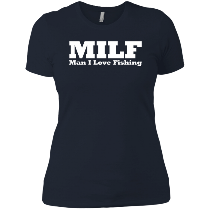 NL3900 Next Level Ladies' Boyfriend T-Shirt / Midnight Navy / Small
