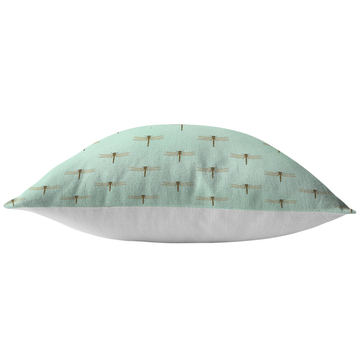 Mint Green Dragonfly Pillow or Pillow Cover | Cute Easter or Spring Home Decor