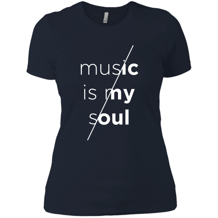 NL3900 Next Level Ladies' Boyfriend T-Shirt / Midnight Navy / Small