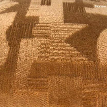 Oslow Mid-Century Modern Adobe Brown Mohair Velvet Pillow Cover (Brunschwig & Fils Fabric) - Aloriam