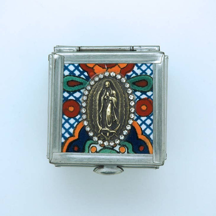 Our Lady of Guadalupe Small Tin Trinket Box