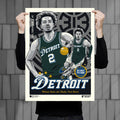 Phenom Gallery Detroit Pistons Cade Cunningham City Edition 18" x 24" Serigraph