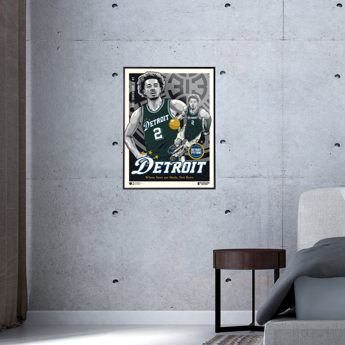Phenom Gallery Detroit Pistons Cade Cunningham City Edition 18" x 24" Serigraph